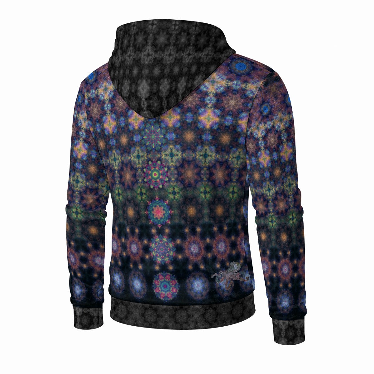 Cosmic Coral Crushed Velvet Zip Hoodie