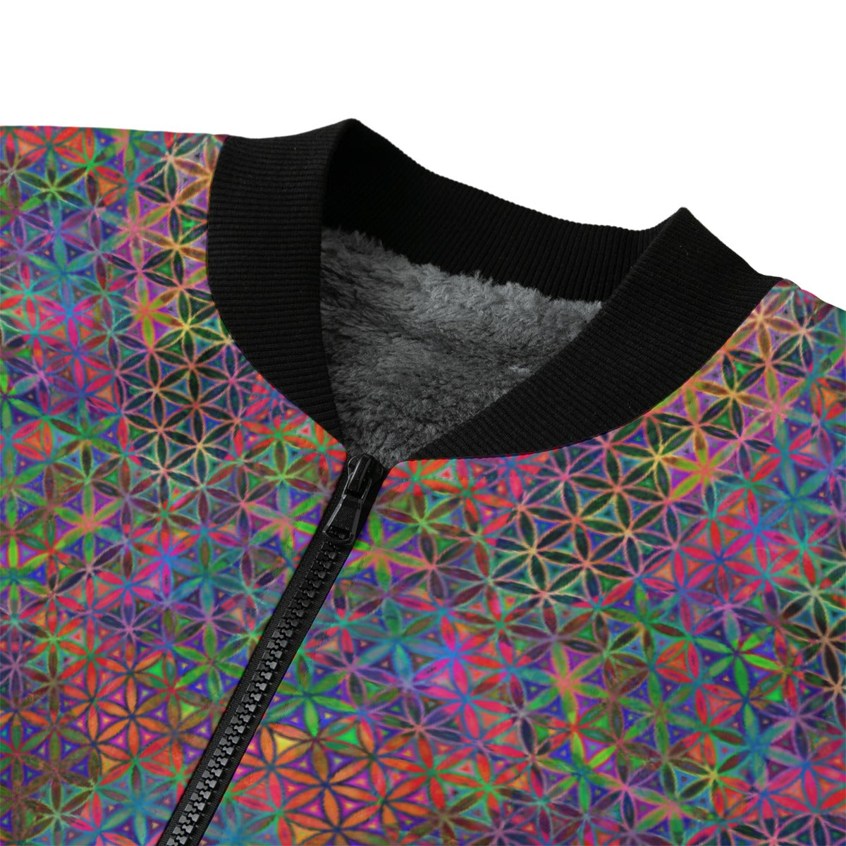 Flower of Stardust Bomber Jacket w/ Sherpa Lining