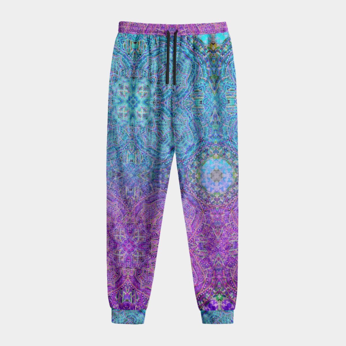 Lotus Flower of Life Crushed Velvet Jogger Pants