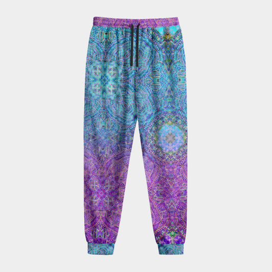 Lotus Flower of Life Crushed Velvet Jogger Pants