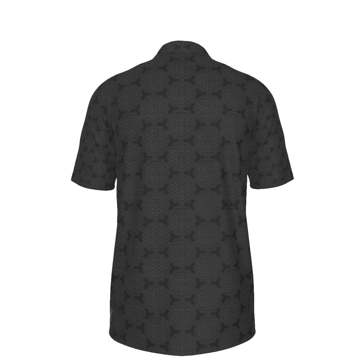 Metatron's Cube Black Stretch Polo Golf Shirt