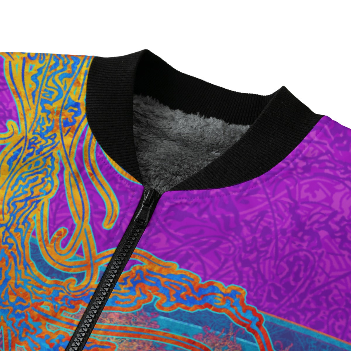 Jellyfish Medicine Bomber Jacket w/ Sherpa Lining