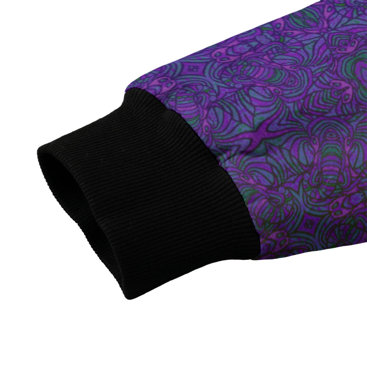 Purple Elephants Bomber Jacket w/ Sherpa Lining