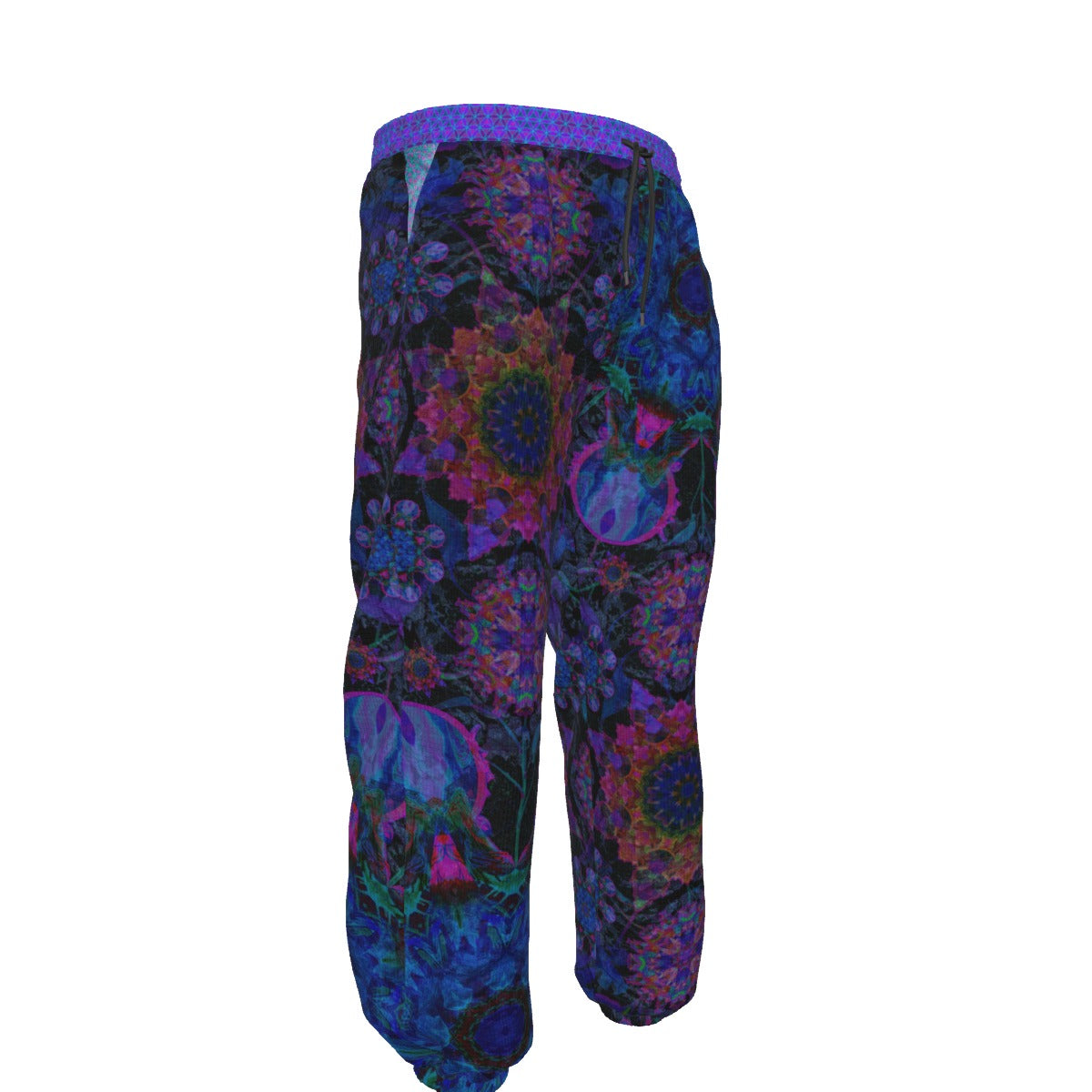 Cosmic Flower Jungle Plush Tracksuit Sweatpants