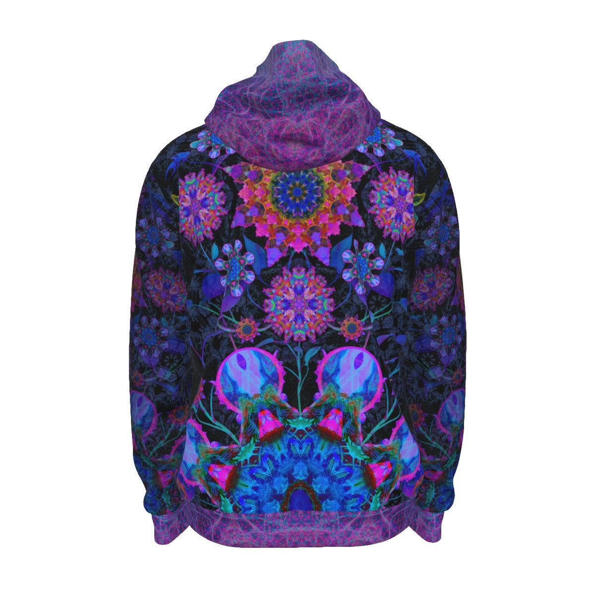 Cosmic Flower Jungle Premium Zip Hoodie