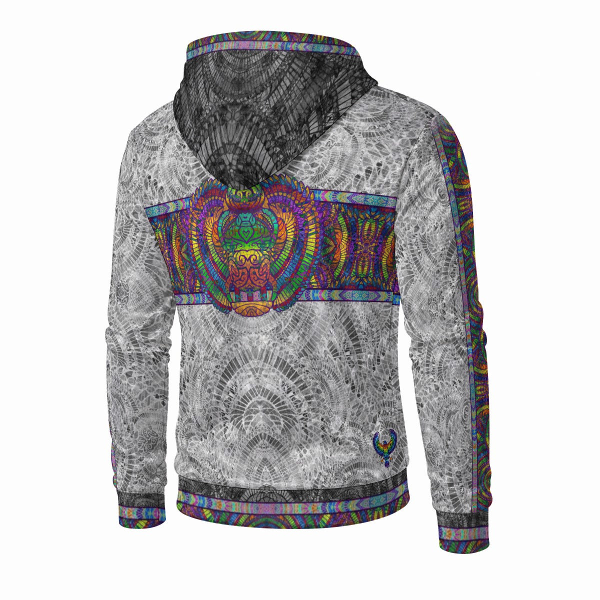 Scarab Transformations Crushed Velvet Zip Hoodie