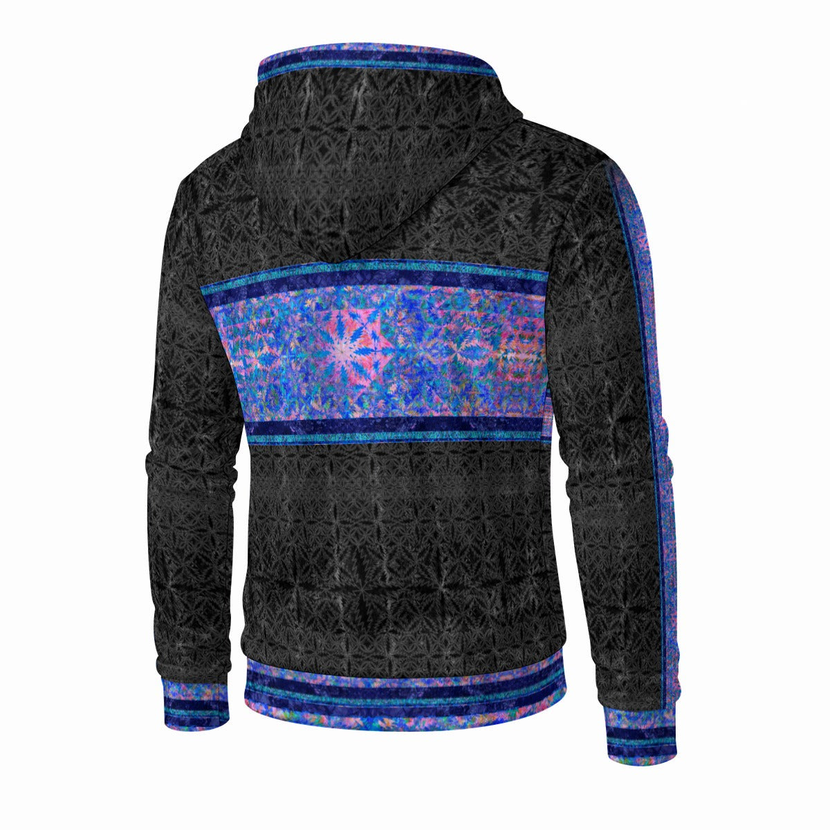 13 Point Bolt Crushed Velvet Zip Hoodie