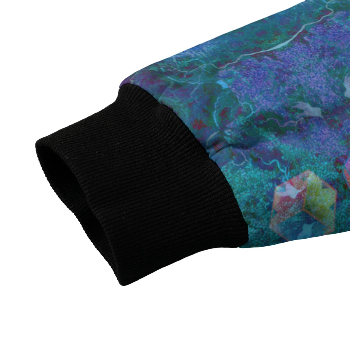 Platonic Solids Bomber Jacket w/ Sherpa Lining