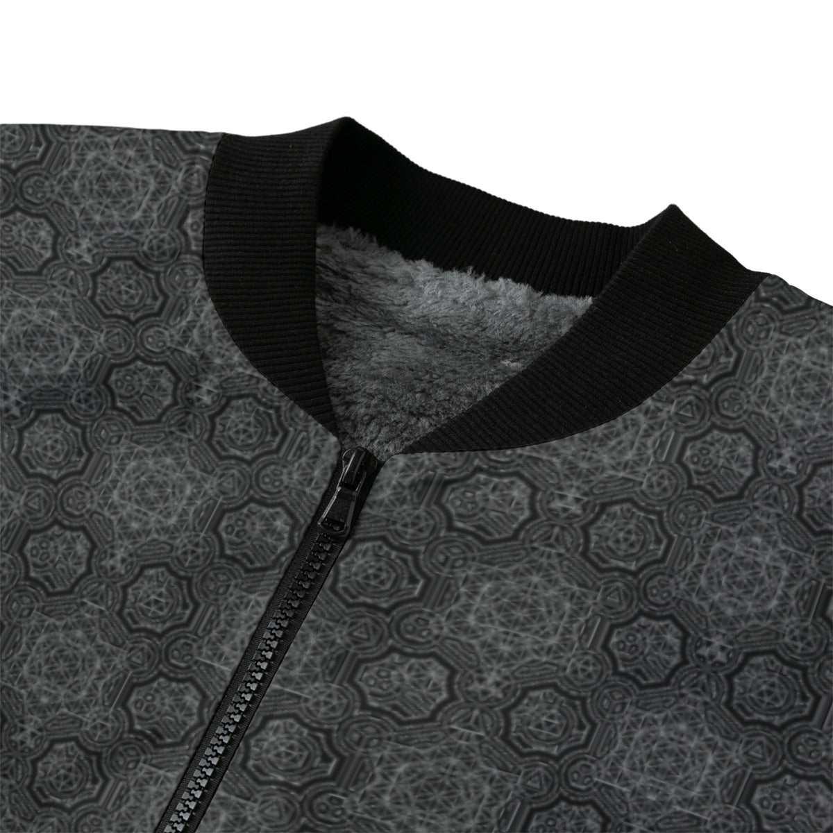 Metatron's Cube by Night Bomber Jacket w/ Sherpa Lining