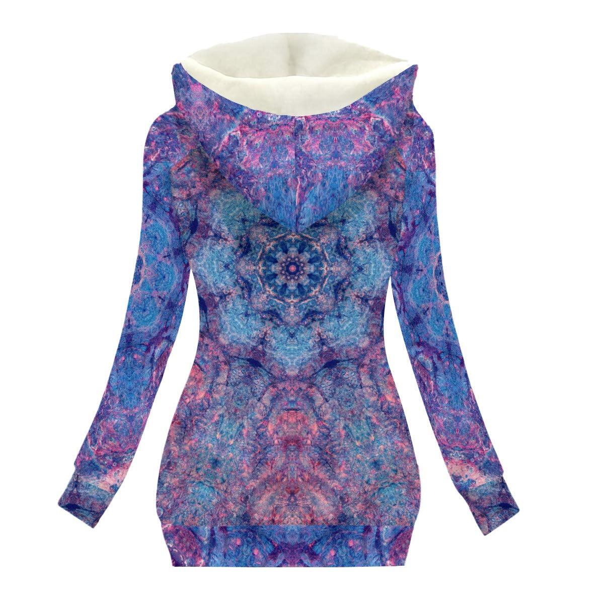 Aquamarine Women's Hooded Jacket with Fleece Lining