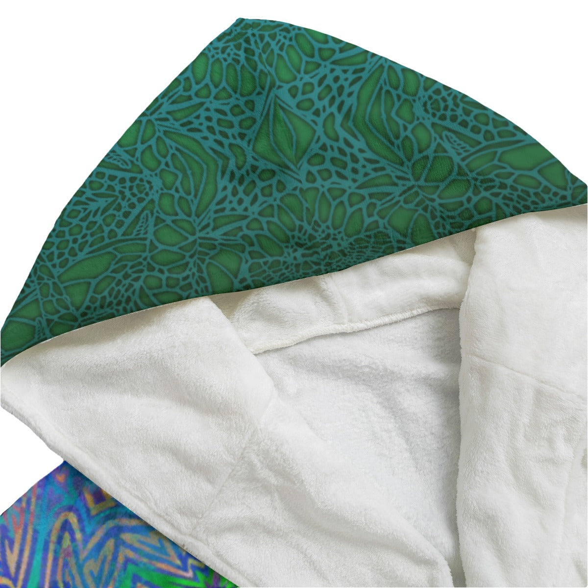 Sea Turtle Love Women's Plush Flannel Hooded bathrobe