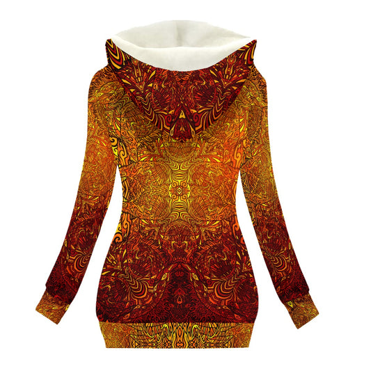 Fire Bender Women's Hooded Jacket with Fleece Lining