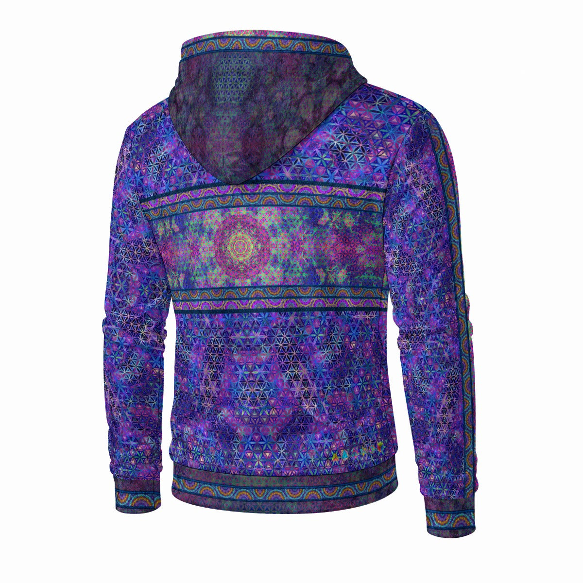 Eclectic Spectrum Crushed Velvet Zip Hoodie