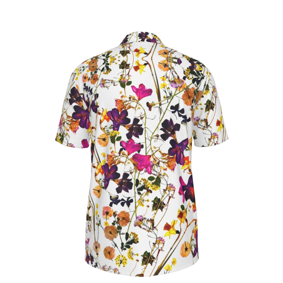 Spring Floral Fling Stretch Polo Golf Shirt