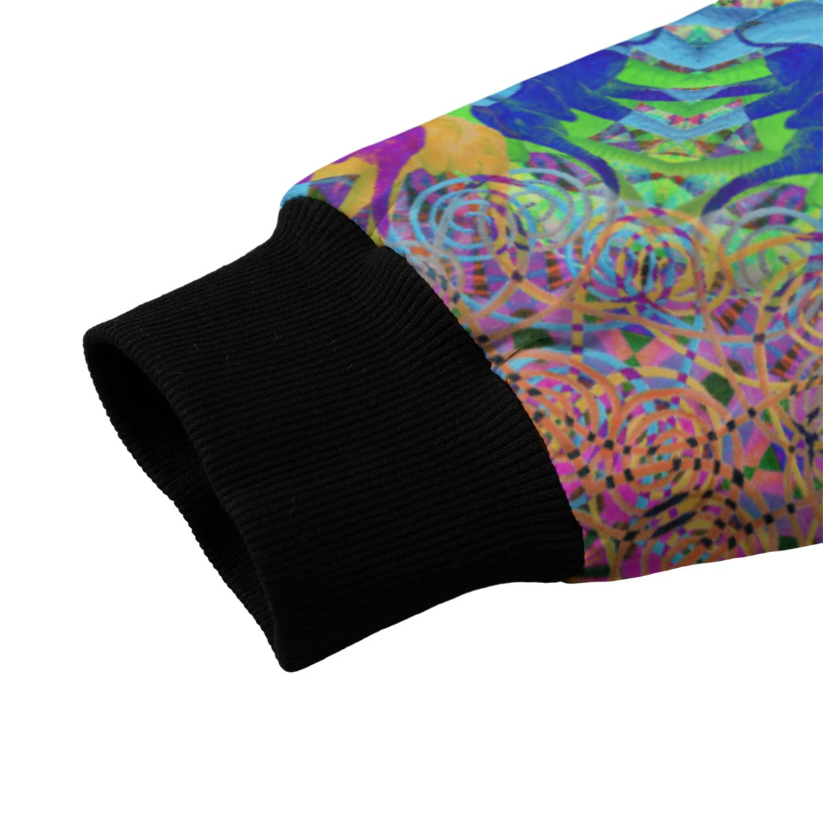 Elephant Mandala Bomber Jacket w/ Sherpa Lining