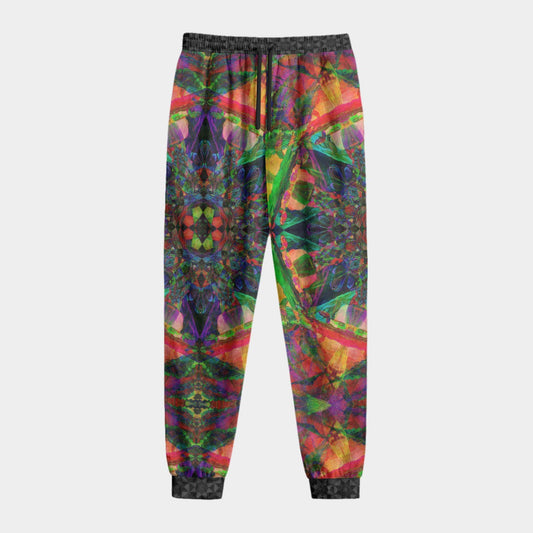 Heart Chakra Mandala Crushed Velvet Jogger Pants