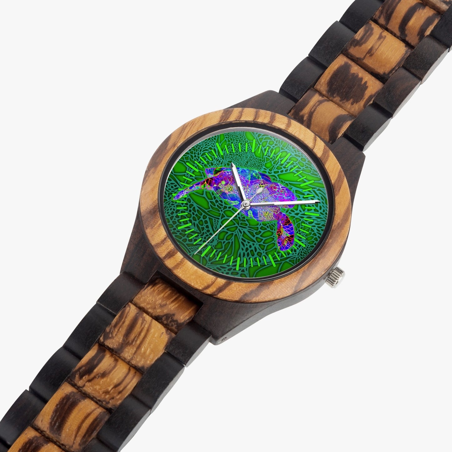 Seat Turtle Wood Watch