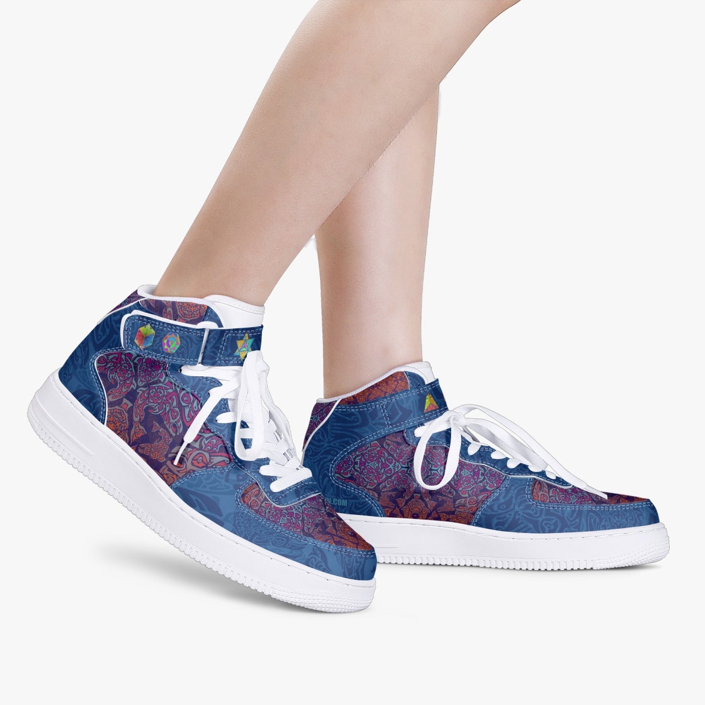 Salmon Medicine High-Top Sneakers