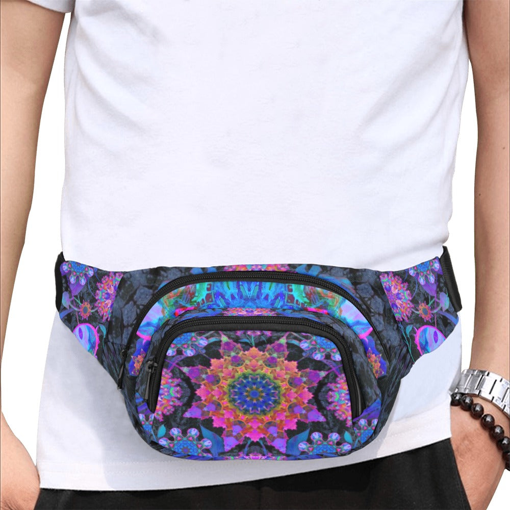 Jungle Flower Mandalas Fanny Pack