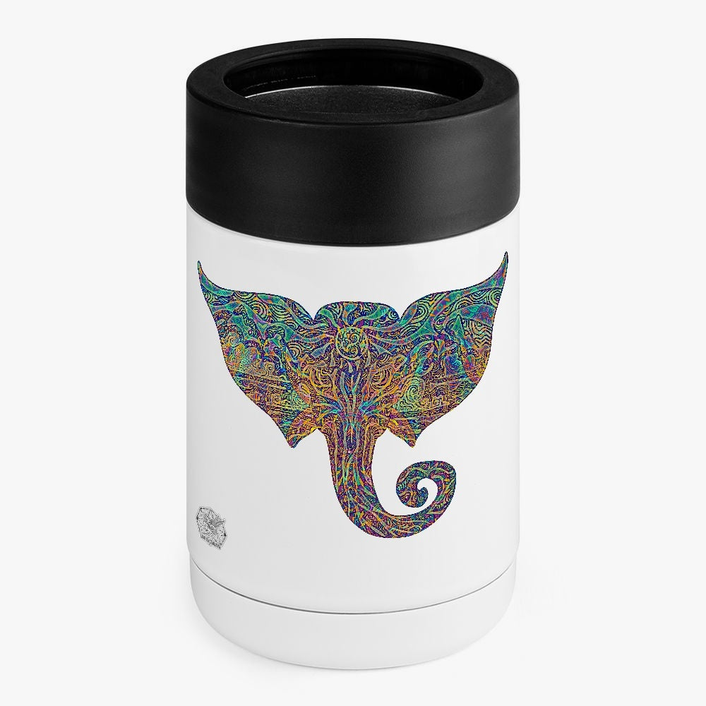 Elephant Clouds Stainless Steel Can Cooler