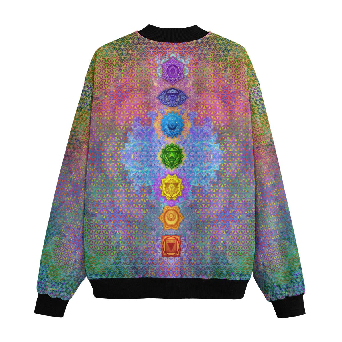 Chakra Awakening Bomber Jacket w/ Sherpa Lining