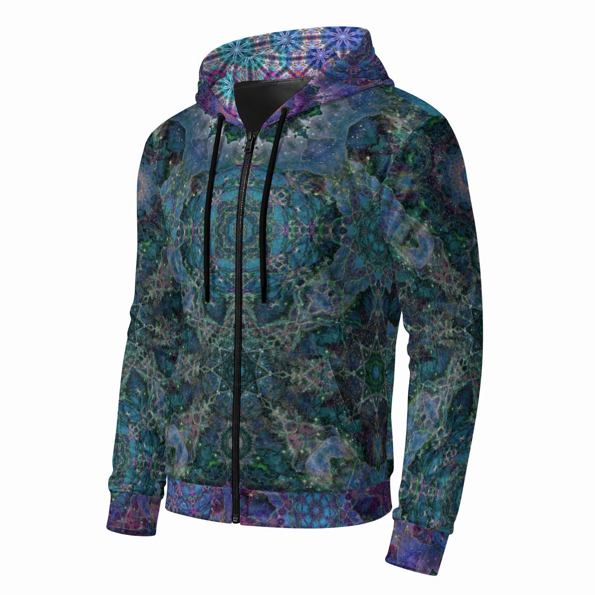 Cosmic Vision Crushed Velvet Zip Hoodie