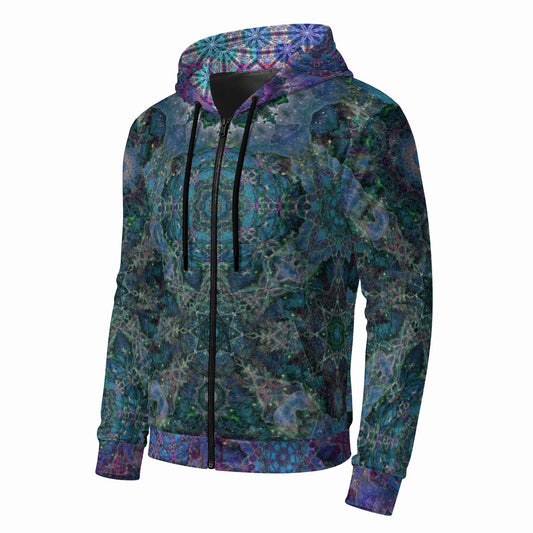 Cosmic Vision Crushed Velvet Zip Hoodie