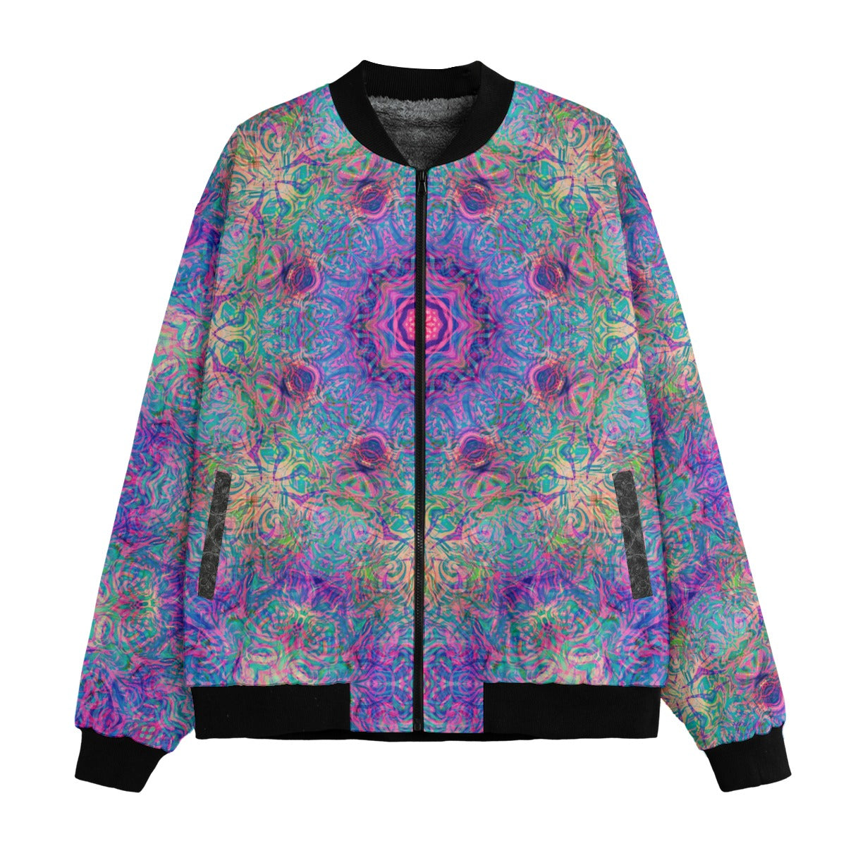 Electric Vision Bomber Jacket w/ Sherpa Lining