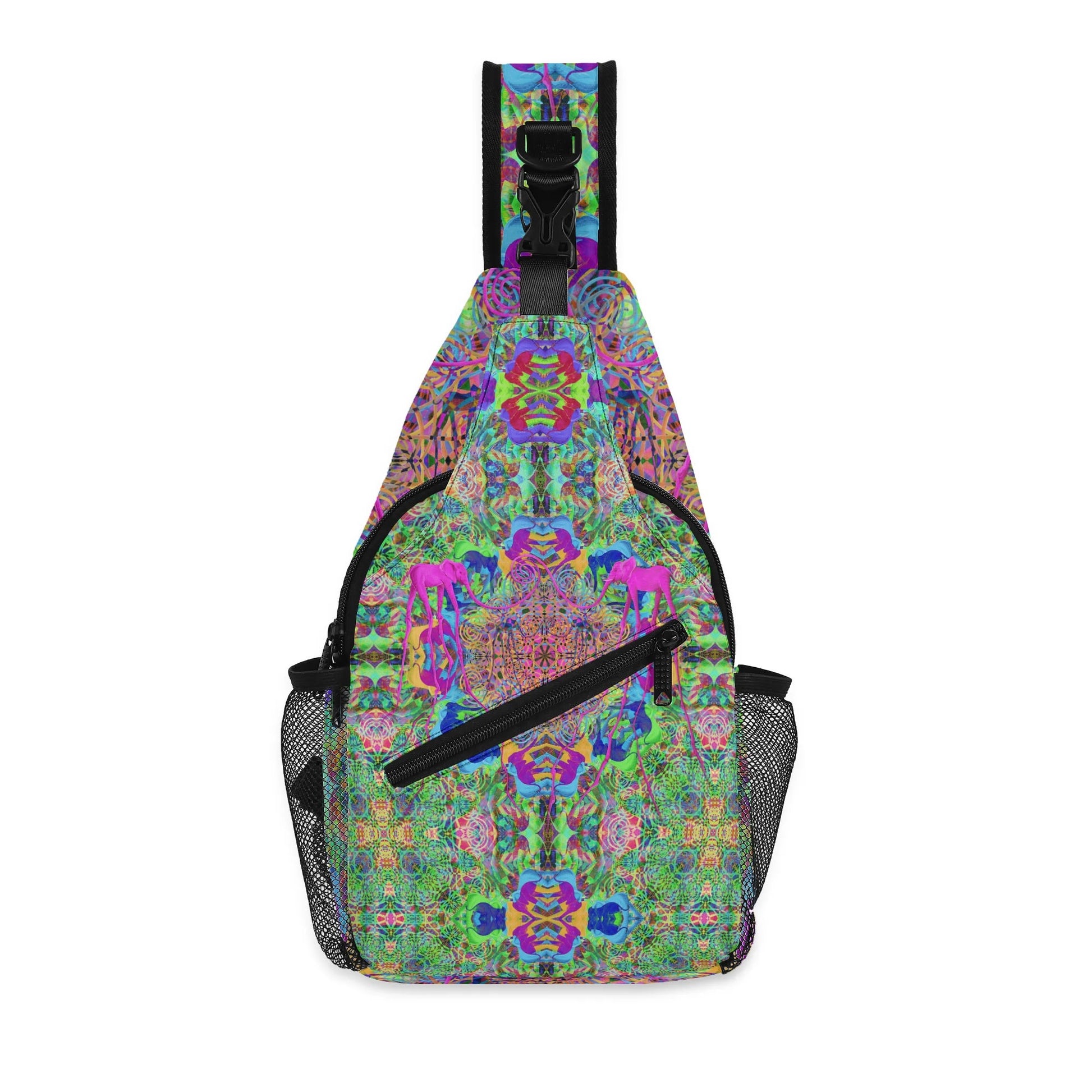 Elephant Mandala Crossbody Bag