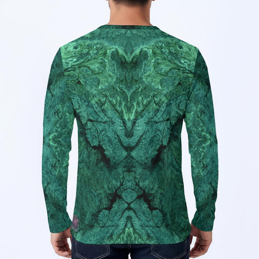 Emerald Triangle Long-Sleeve Henley Shirt