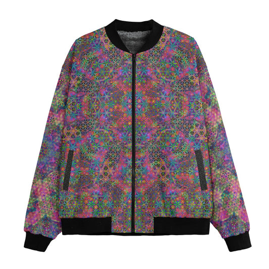 Flower of Stardust Bomber Jacket w/ Sherpa Lining
