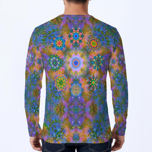 Infinite Owl Vision Long-Sleeve Henley Shirt