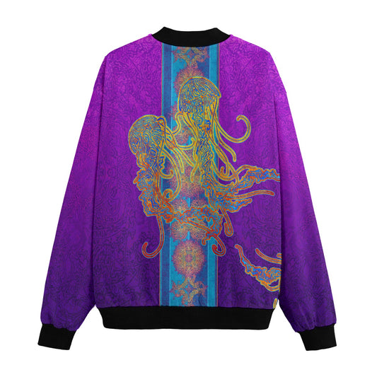 Jellyfish Medicine Bomber Jacket w/ Sherpa Lining