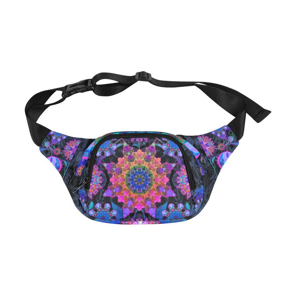 Jungle Flower Mandalas Fanny Pack