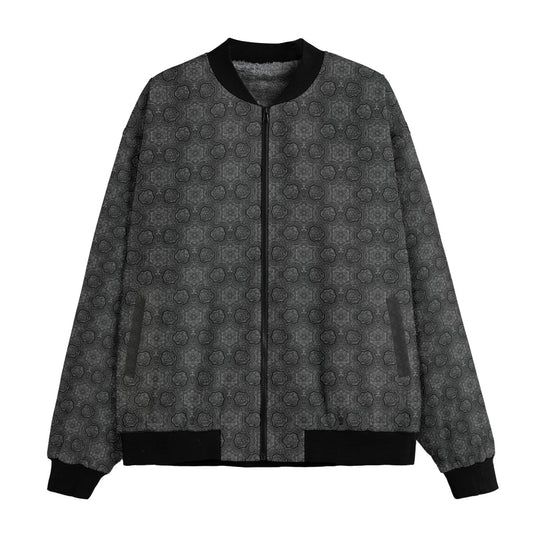 Metatron's Cube by Night Bomber Jacket w/ Sherpa Lining