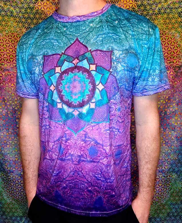 Purple Lotus Mandala T-Shirt