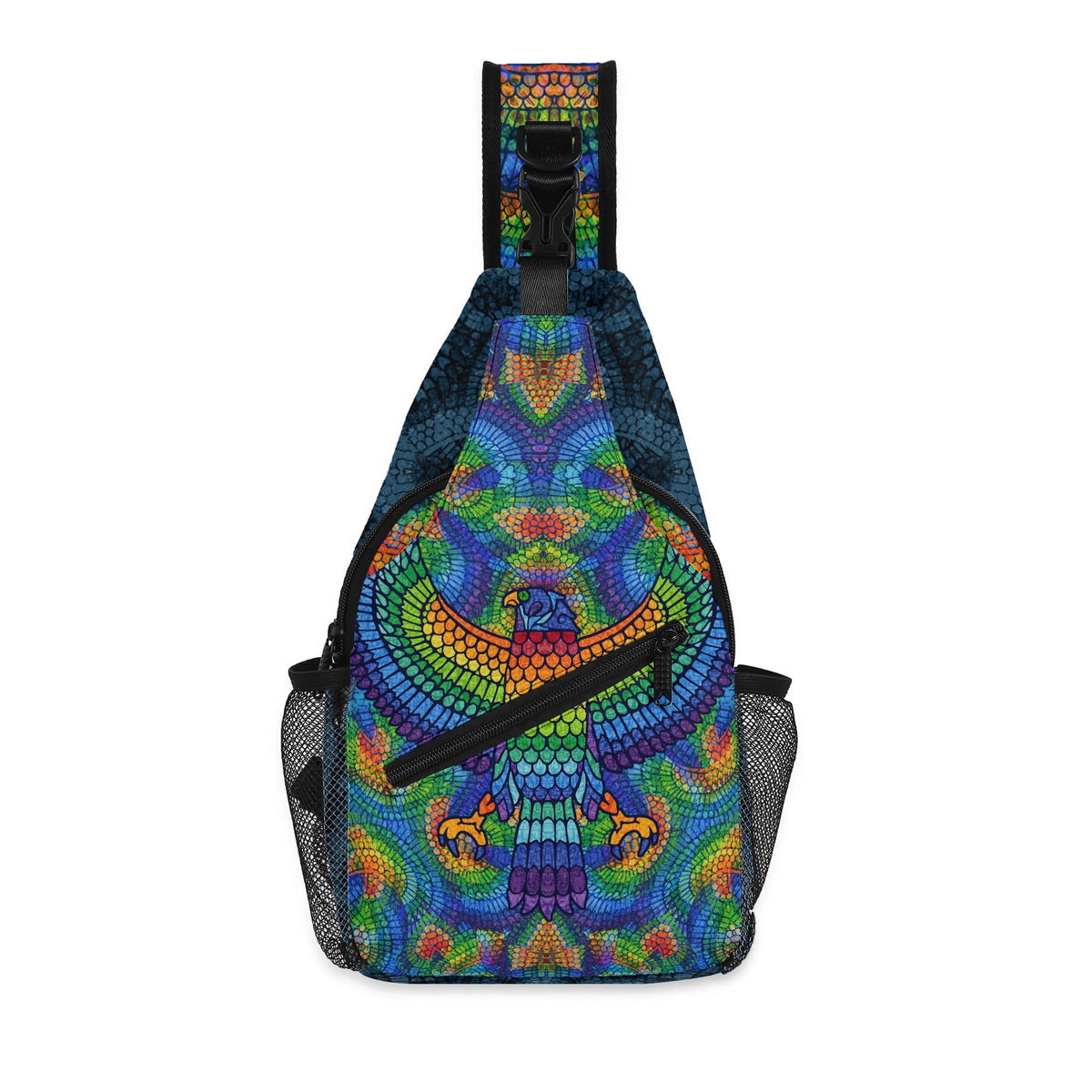 Rainbow Eagle of Horus Crossbody Bag