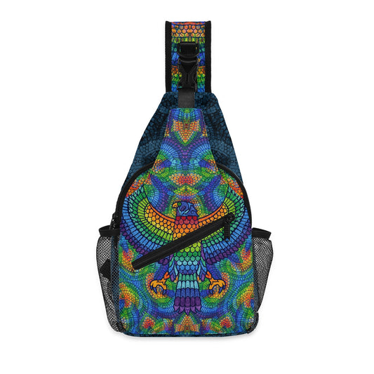 Rainbow Eagle of Horus Crossbody Bag