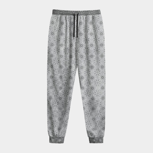Silver Star Dust Crushed Velvet Jogger Pants