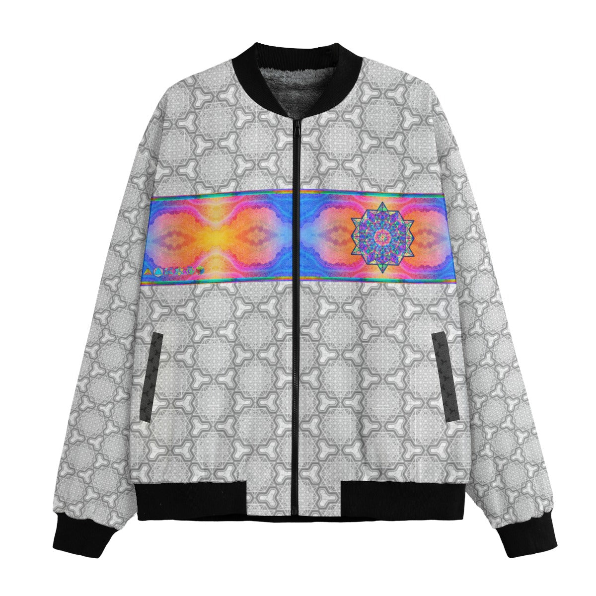 Star Tetrahedron Day Trip Bomber Jacket w/ Sherpa Lining
