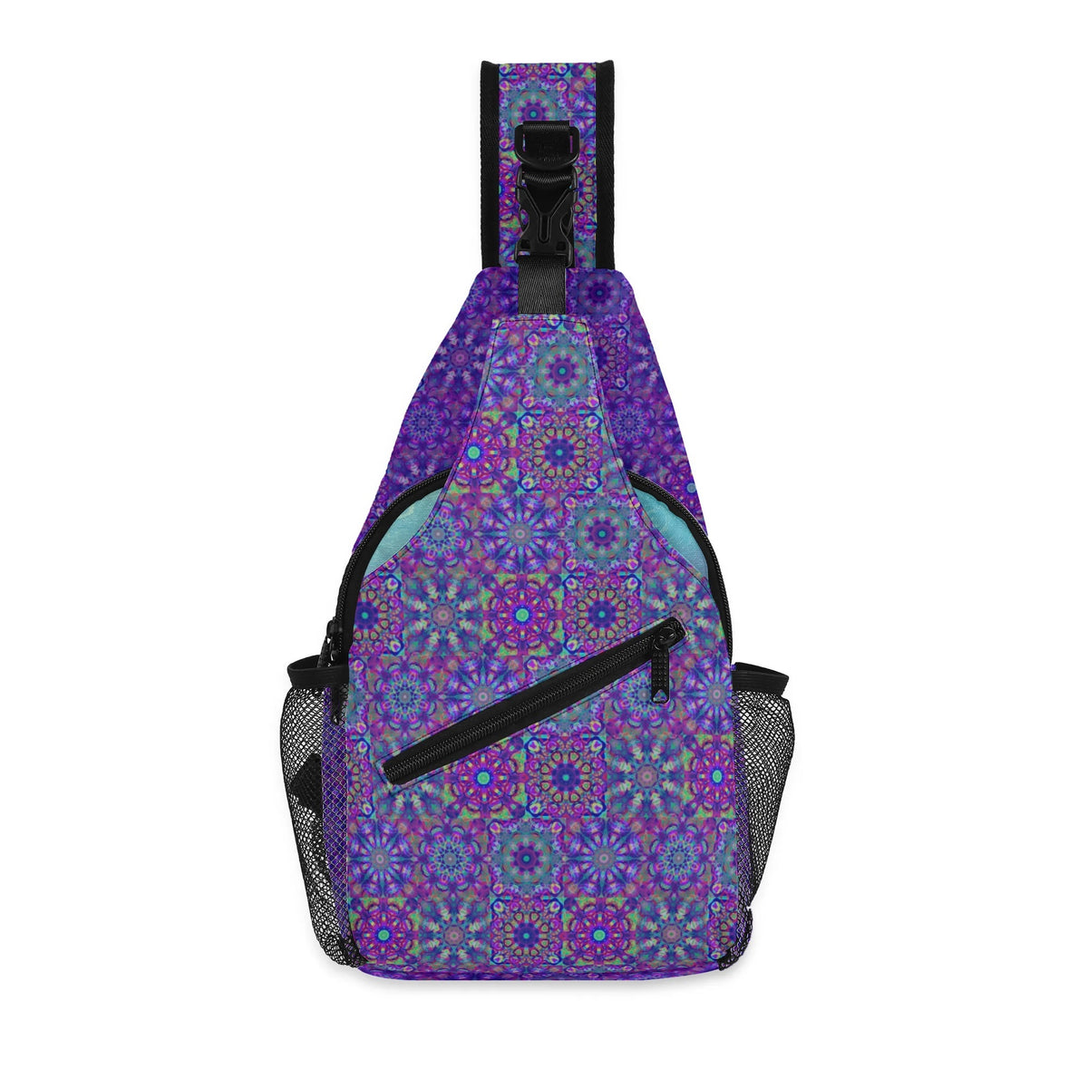 Triptych Mandalas Crossbody Bag