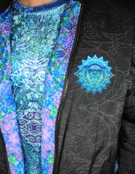 Nocturnal Chakras Bomber Jacket