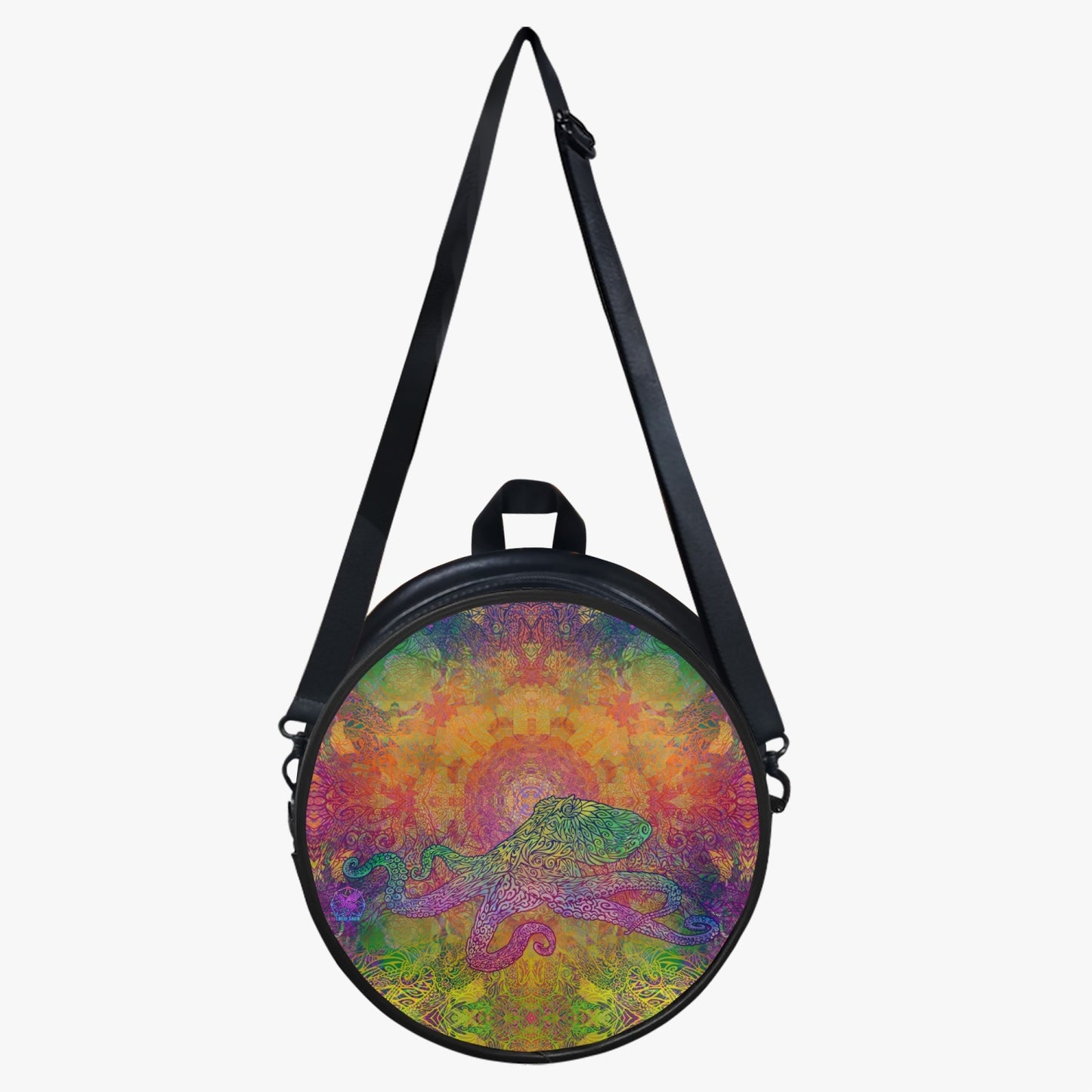 Rainbow Octopus Round Bag / Back Pack