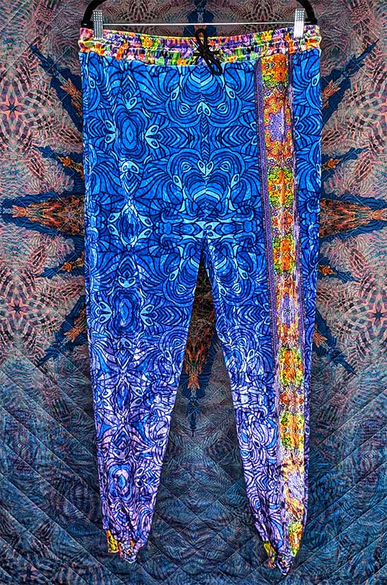Elephant Symphony Crushed Velvet Jogger Pants