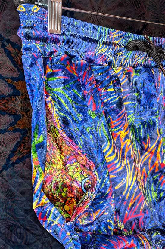 Royal Lion Crushed Velvet Jogger Pants