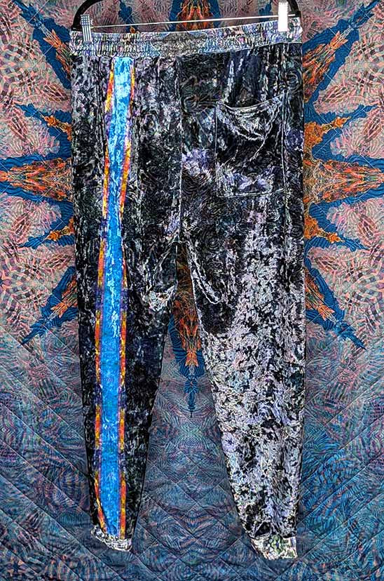 Nocturnal Octopus Crushed Velvet Jogger Pants