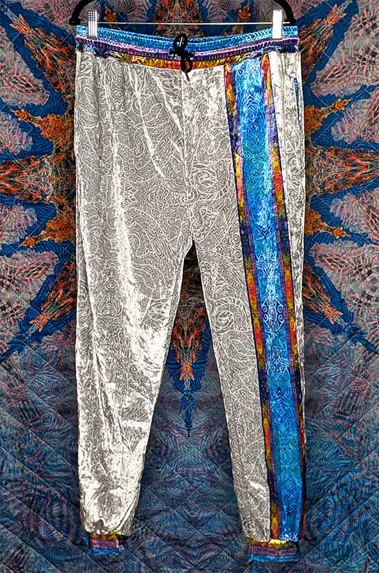 Octopus Garden Crushed Velvet Jogger Pants