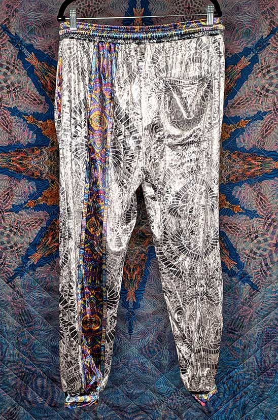 Scarab Transformations Crushed Velvet Jogger Pants