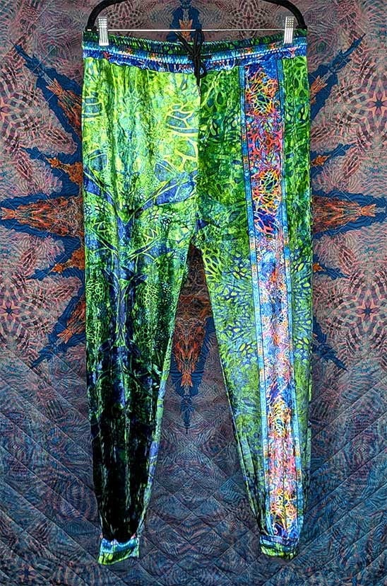 Sea Turtle Longevity Crushed Velvet Jogger Pants