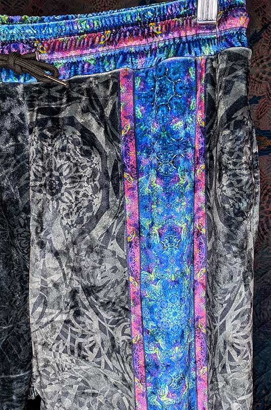 Visionary Tiger Crushed Velvet Jogger Pants